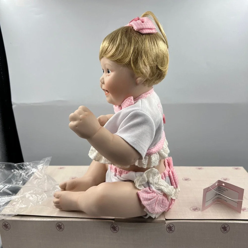 Ashton Drake Titus Tomescu Cute as a Button Porcelain Doll Barely Yours 1993 COA